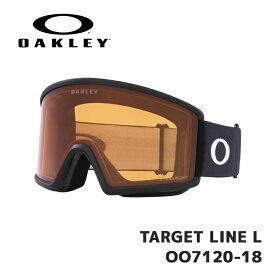 【在庫有り！即納】オークリー ゴーグル OAKLEY TARGET LINE L OO7120-18 Matte Black / Prizm Persimmon ユニバーサルフィット ターゲットライン 23-24年モデル