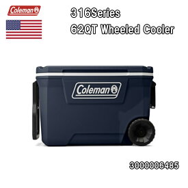 【在庫あり・即納！】コールマン クーラーボックス COLEMAN 62QT 316Series Wheeled Cooler 62QT 316シリーズ ホイールクーラー 日本未発売モデル [3000006485]