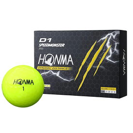 HONMA ホンマ D1 SPEEDMONSTER Ball D1 スピードモンスター 1ダース（12個入り） ゴルフボール 日本正規品【BT2302】