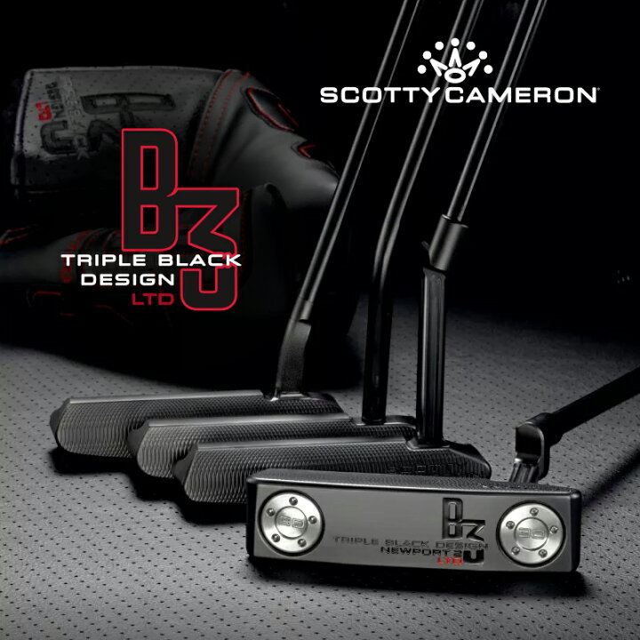 楽天市場】【2024年 限定品・即納】Scotty Cameron B3 Triple Black 