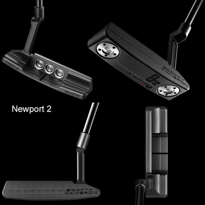 楽天市場】【2024年 限定品・即納】Scotty Cameron B3 Triple Black 