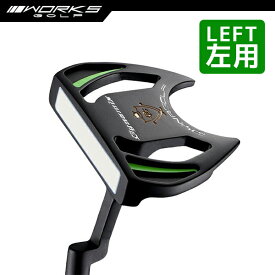 レフティ パター ダイナミクス 34インチ マレット型 黒 グリップ極太 パターカバーあり 左利き 左用 【ワークスゴルフ】