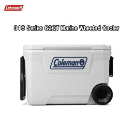 【6/4 20時～ 店内最大99％OFF！ポイント10倍！】コールマン クーラーボックス COLEMAN 62QT 316Series Marin White Wheeled Cooler 62QT 316シリーズ マリン ホイールクーラー 日本未発売モデル [3000006482]