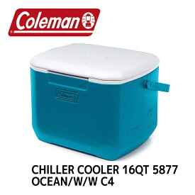 コールマン クーラーボックスCOLEMAN CHILLER PORTABLE COOLER 16QT ディープオーシャン 15L日本未発売モデル[2160841]