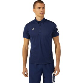 アシックス ドライ半袖ポロシャツ（リサイクル素材） ピーコート 2031D728-400 トレーニング メンズ ASICS