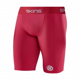 スキンズ SERIES-1 ハーフタイツ レッド メンズ SKINS コンプレッションウェア フィットネス トレーニング ヨガ ジム