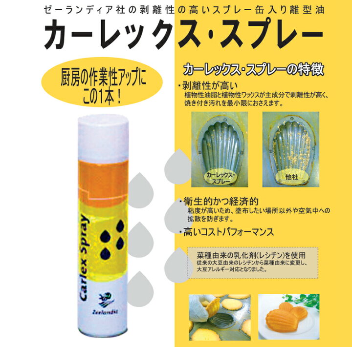 楽天市場】剥離油 離型油 カーレックススプレー 600ml 1本or2本セット 