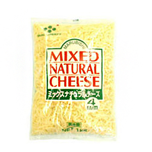 (PB)丸菱 ミックスナチュラルチーズ 4m 1kg(冷蔵)賞味期限2022年2/14 業務用