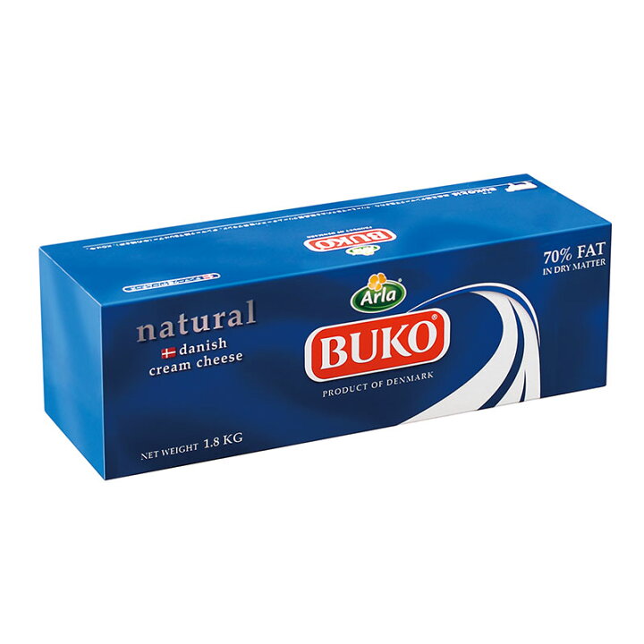 楽天市場】デンマーク産 Arla BUKO クリームチーズ 1.8kg(冷蔵) 業務用  