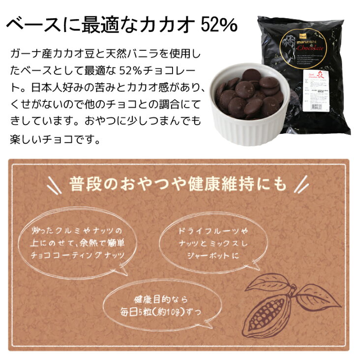 卓抜 業務用 製菓用 チョコ ショコランテ ガーデナー ダークチョコレート 72％ 1kg