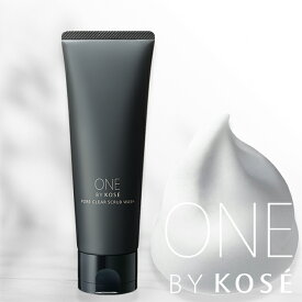 ＼ポイント10倍！／KOSE コーセー ONE BY KOSE ポアクリア スクラブウォッシュ 130g 洗顔フォーム