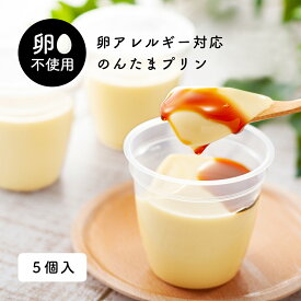 【新発売】卵不使用 のんたまプリン 5個入｜卵アレルギー対応 スイーツ プリン ギフト 冷凍便 全国配送