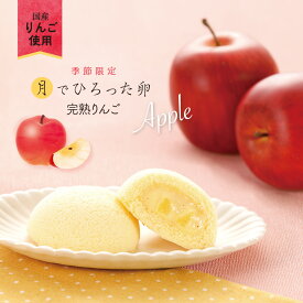 【秋冬限定】果子乃季 月でひろった卵 完熟りんご 1個 お土産 和菓子 山口 つきたま お取り寄せ グルメ 食品 季節限定 つきたま 月でひろった卵 りんご アップル スイーツ