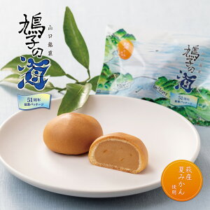 【リニューアル】果子乃季 鳩子の海 51周年記念パッケージ 萩産夏みかん使用 単品 6個入 12個入 お土産 和菓子 山口 山口銘菓 萩 鳩子 饅頭 まんじゅう お取り寄せ グルメ 食品 夏みかん みか