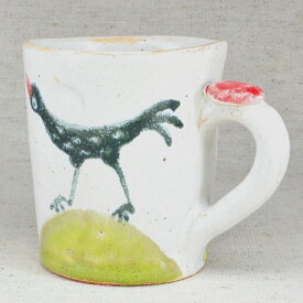 作家 正野蕗子 鳥のマグカップ 陶器