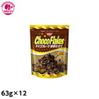【チョコフレーク濃厚仕立て　63g×12】　保冷　日清シスコ　おかし　お菓子　おやつ　駄菓子　こども会　イベント　景品