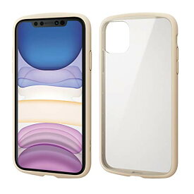 【5月限定!全商品ポイント2倍セール】エレコム iPhone 11 ケース 耐衝撃×フレーム TOUGH SLIM LITE [背面クリアタイプ] アイボリー PM-A19CTSLFCIV