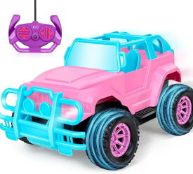 ラジコンカー オフロード ラジコン リモコンカー 子供 おもちゃ 車 おもちゃ ジープ RCカー スタントカー 1:20 女の子 初心者向け リモートコントロール クリスマス プレゼント 贈り物 ピンク