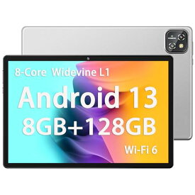 MARVUE Pad M13 タブレット 10インチ Android 13 8GB +128GB+1TB 拡張可能 8コアCPU Widevine L1 WiFi 6モデル 6000mAh大容量バッテリー 13MP/2MPカメラ 1280*800IPS画面 BT5.0 アンドロイド タブレット android（gray）