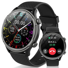 スマートウォッチ 通話機能付き 2023年革新モデル 1.39インチHD大画面 メッセージ通知　音楽再生 Bluetooth5.1 250+種類文字盤 音声アシスタント 腕時計 IP68防水 smart watch スポーツウォッチ IOS対応