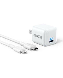 【5月限定!全商品ポイント2倍セール】Anker PowerPort III Nano 20W with USB-C & ライトニング ケーブル (PD 充電器 20W USB-C 超小型急速充電器)【PSE技術基準適合 / PowerIQ 3.0 (Gen2)搭載】 iPhone 14 iPad Air(第5世
