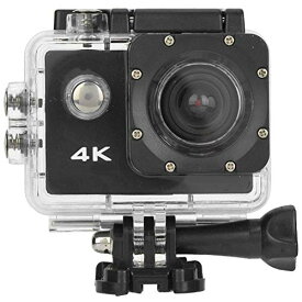 スポーツアクションカメラ 4K HDカメラレコーダー 水中30M防水WiFi録画ビデオカメラ 超小型広角レンズカメラ 自転車ブラケット付き