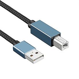 【5月限定!全商品ポイント2倍セール】プリンターケーブル (1m, グレー)Suptopwxm USB2.0ケーブル タイプAオス - タイプBオス 480Mbps高速データ転送 Canon、エプソン、ブラザー などのプリンター Fax