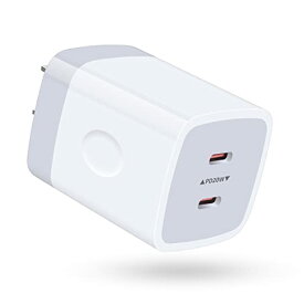 【5月限定!全商品ポイント2倍セール】Viviber 40W (PD充電器 USB-C 2ポート) Type-C 急速充電器 タイプCコンセント【PSE適合商品】純正 ACアダプター iPhone15 電源アダプター タイプC スマホ充電器 アン