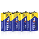 9Vマンガン電池 6F22 9V型 乾電池 PKCELL 9ボルト角型電池 006P 4本