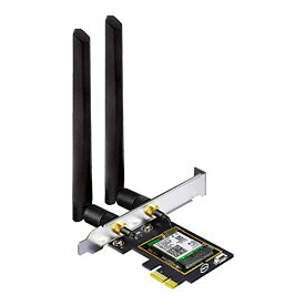 【5月限定!全商品ポイント2倍セール】OKN WiFi 6E PCIe 無線LANカード AX5400 内蔵Intel AX210NGW WiFi 6モジュール 802.11AX PCI-Express 無線LANアダプタ Bluetooth 5.3対応, Windows10/11 64-bit対応