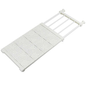 つっぱり棚 突っ張り棚 強力 滑り止め つっぱり棒 棚 収納 (ホワイト (奥行30cm 幅53〜90cm))
