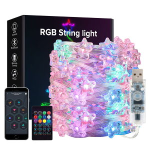 C~l[VCg 10M 66LEDs Ȑ^ tFA[Cg ̐F IP65h Rg[[ IRRt APP XgOCg 1600F F y[h ^C}[@\ DIYҏW
