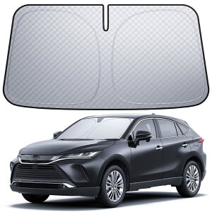 【6層断熱素材】トヨタ ハリアー 80系 フロントガラス サンシェード: 車サンシェード 日除け 車 クルマ フロントサンシェード 車用 フロントガラス サンシェード 折り畳み式 カーシェード 断