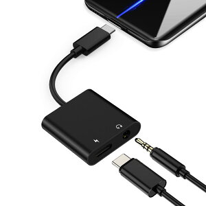 USB Type C to 3.5mm Czϊ A_v^[ (ubN) 24bit / 96KHZ 60W[d DAC 2in1 ^CvC CzϊP[u Cz [dA_v^ ʘb/ʒ/yiPad Air4/iPad Pro 2018/2020 /pixel