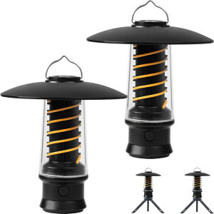 【2個セット?新登場】 LEDランタン キャンプランタン 懐中電灯 多機能 ミニ ランタン USB充電式 3点灯モード 光量調節 4.5-25時間照明 2500mAh大容量バッテリー IPX4防水アウトドア ライト キャンプ