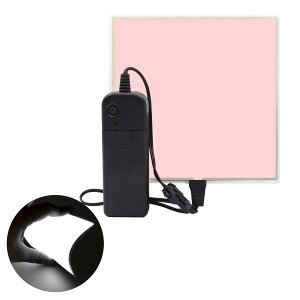 Electroluminescent EL Panel Light�C10cm x 10cm DIY EL Cuttable Backlight Paper Lamp for Decoration/Cosplay/Warning 2 modes:Constant bright/Flashing (�z���C�g)
