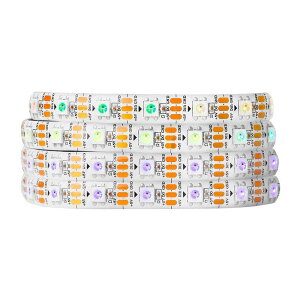 WS2812B LED�e�[�v���C�g 55 SMD RGBIC �������C���[ 1m 6LEDs �ʂɃA�h���X�w��\ �ؒf�\ �v���O���}�u���\ DC5V �h���[���t���J���[ �����F �l�I�s�N�Z�� ��PCB IP65 �V���R���R�[�e�B���O�h��
