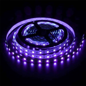 �u���b�N���C�g ���O�� USB�� DC5V �ؒf�\ 2m 60LEDs/m SMD5050 LED�e�[�v���C�g �{�f�B�y�C���g �p�[�e�B�[ �n���E�B�� ���� UV���C�g 395~415nm�y��h���z