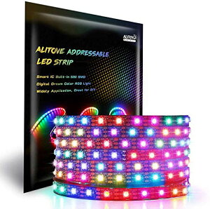 WS2812B LED�e�[�v 5m 300�A NeoPixel RGB TAPE LED 5050 SMD �s�N�Z�� LED�e�[�v���C�g ��h�� �����x�[�X DC5V