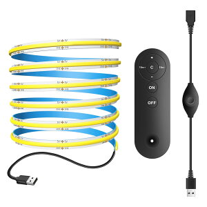 LED���C�g LED�X�g���b�v���C�gUSB�����R���t�� 2.5m �d���F3000K �t���L�V�u�� �����x320LEDs/m LEDLED���C�g180°����CRI>=90�C���ʃe�[�v�ό`�\ �ؒf�\ �Q�� �L�b�`���z�[�� �I�t�B�X (3000K 2.5m)