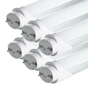 LED�u���� 40W�` T8���� 18W����d�� 120cm G13���� �����F�i6500K�j ���P�x 2600LM �O���[���H���s�v PL�ی� �ƒ�A�������A�a�@�A�w�Z�ɓK�p 6�{�Z�b�g