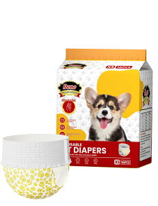 犬用おむつ 幅広ウエスト犬オムツ 360°漏れ防止 赤ちゃんのおむつのようなパンツ設計 使い捨てタイプオムツウェア 発情期 生理 介護の犬用マナーパンツ 小型犬 中型犬 大型犬 猫用紙おむつ