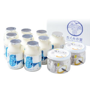 【送料無料】群馬県みなかみ町 道の駅たくみの里 のむヨーグルト&塩ヨーグルトセット 限定300点