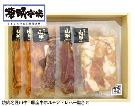 【送料無料】凍眠市場　焼肉名匠山牛　国産牛ホルモン・レバー詰合せ 山形県寒河江市 gift ご自宅用 ご家族で お友達と 贈り物 ギフト gift 手土産 ちょっと贅沢に グルメ ご褒美