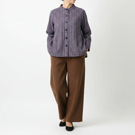 儀右ヱ門 ギエモン ぎえもん 久留米絣長袖羽織 ブラウス　Y5176 日本製