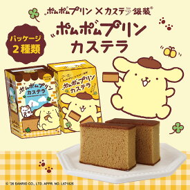 ポムポムプリン サンリオ カステラ 2個セット PN16 コラボ ギフト プレゼント お菓子 スイーツ 限定 オリジナル紙袋付き 送料無料 銀装 手土産 詰め合わせ デザイン違いパッケージ オリジナル紙袋付き お土産 お礼 高級 老舗 焼き菓子 常温詰め合わせ