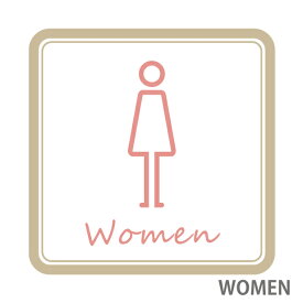 トイレサイン トイレマーク ステッカー シール ナチュラルカラー 北欧 標識 TOILET ドア おしゃれ サインプレート MEN WOMEN 車いす 化粧室 お手洗い カラー ピクトサインステッカー 扉 メール便 送料無料