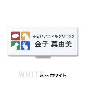 【ロゴ入れOK / 〜12時注文で当日発送】名札 データ入稿【カラー】ネームプレート 名入れ 作成 1個から製作 オーダーメイド 名前 ステンレス調 クリップ 安全ピン おしゃれ ai イラストレータ