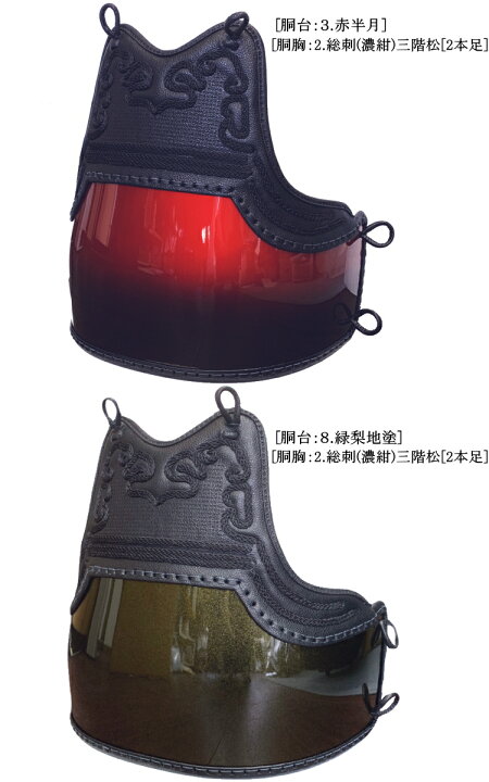 楽天市場】剣道 胴 / 変り塗り50本型強化樹脂胴 胴裏文字彫り無料 