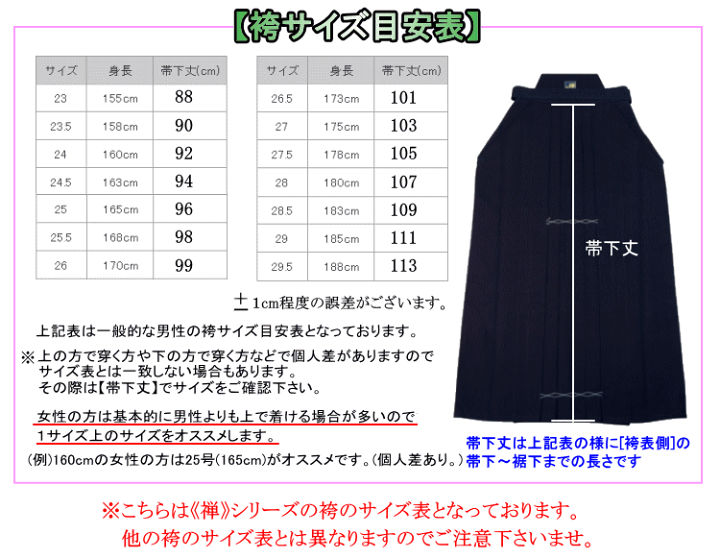 楽天市場】剣道 袴 《禅・義峰作実戦型》綿袴11000番【金印